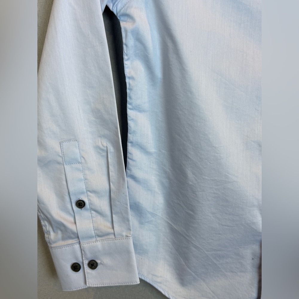 Calvin Klein Slim Fit Stretch Button Down Shirt- Size 8 - Picture 5 of 9